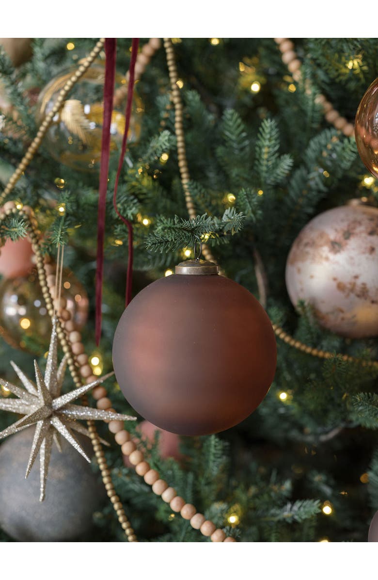 CG Hunter 5" Frosted Cinnamon Glass Ornament, Alternate, color, 