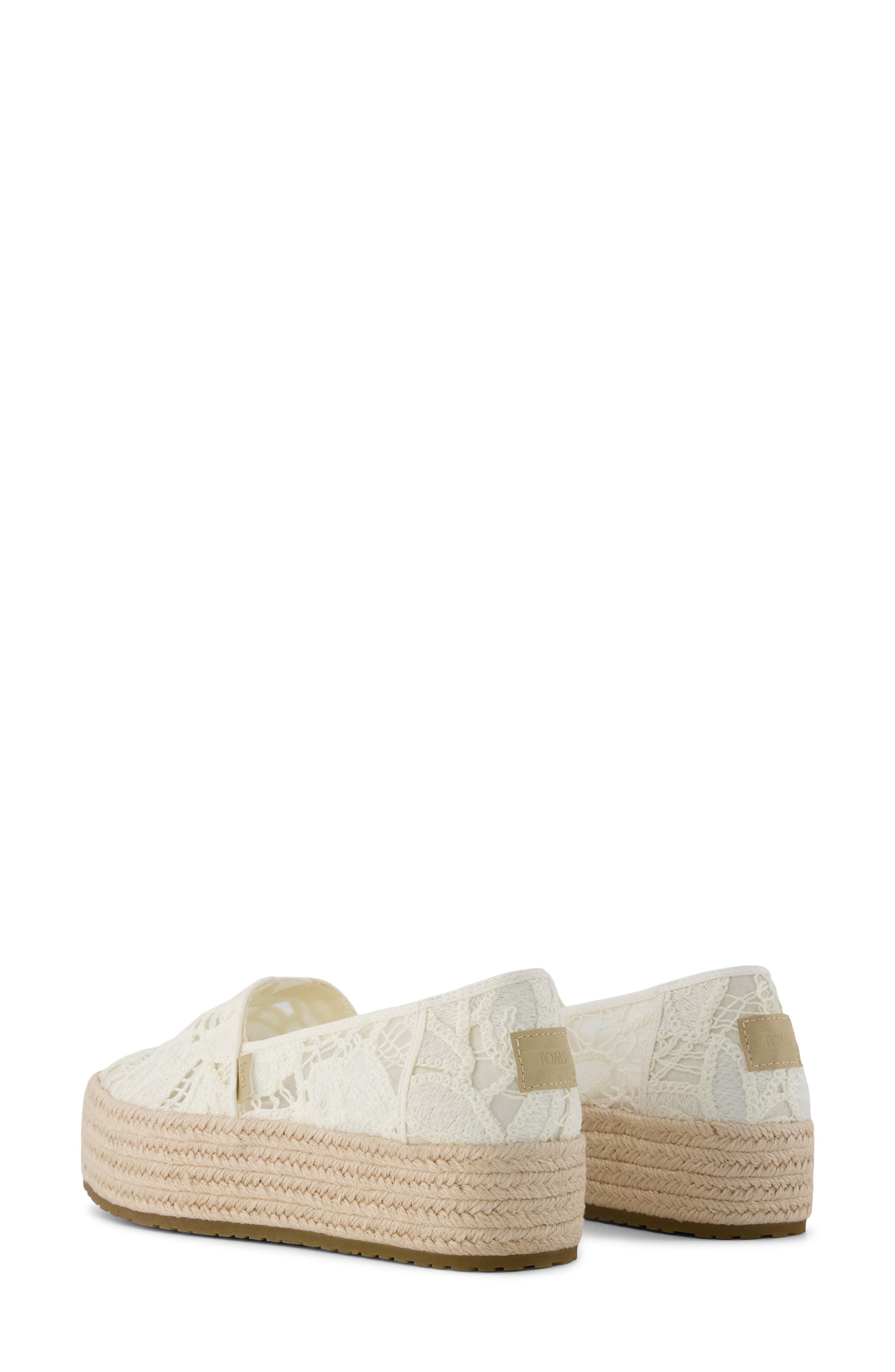 Valencia Platform Espadrille, Alternate, color, NATURAL LACE