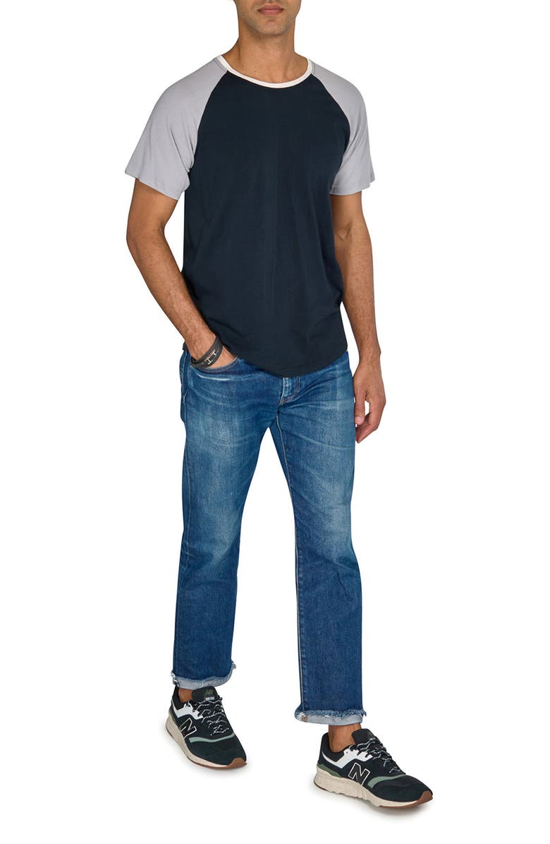 CONSTRUCT Slim Fit  Solid Crew T-Shirt, Alternate, color, Black