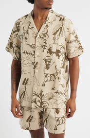 OAS Poplan Linen Camp Shirt