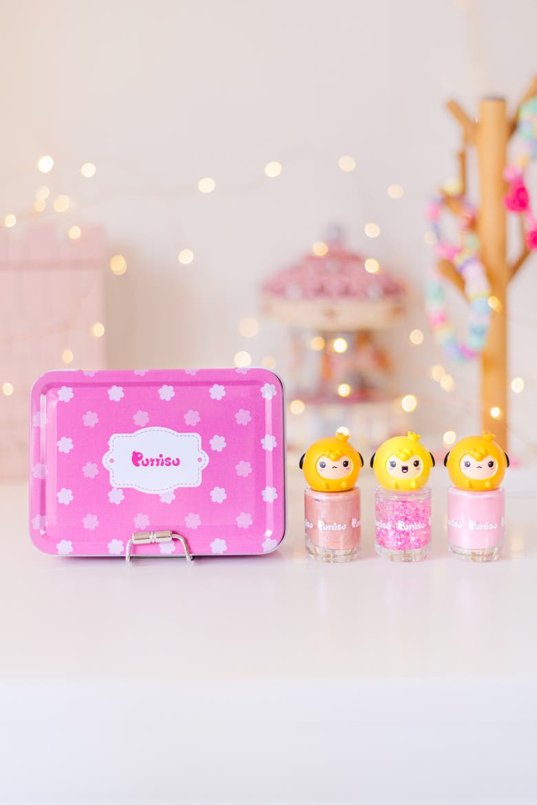 Water Based Peel Off Kids 3 Color Nail Polish Set, Alternate, color, Macaron