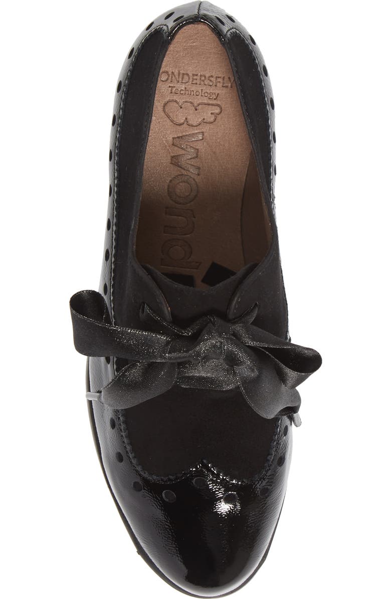 Wonders Ribbon Lace Derby Wedge, Alternate, color,