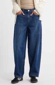 BP. Mid Rise Baggy Barrel Jeans