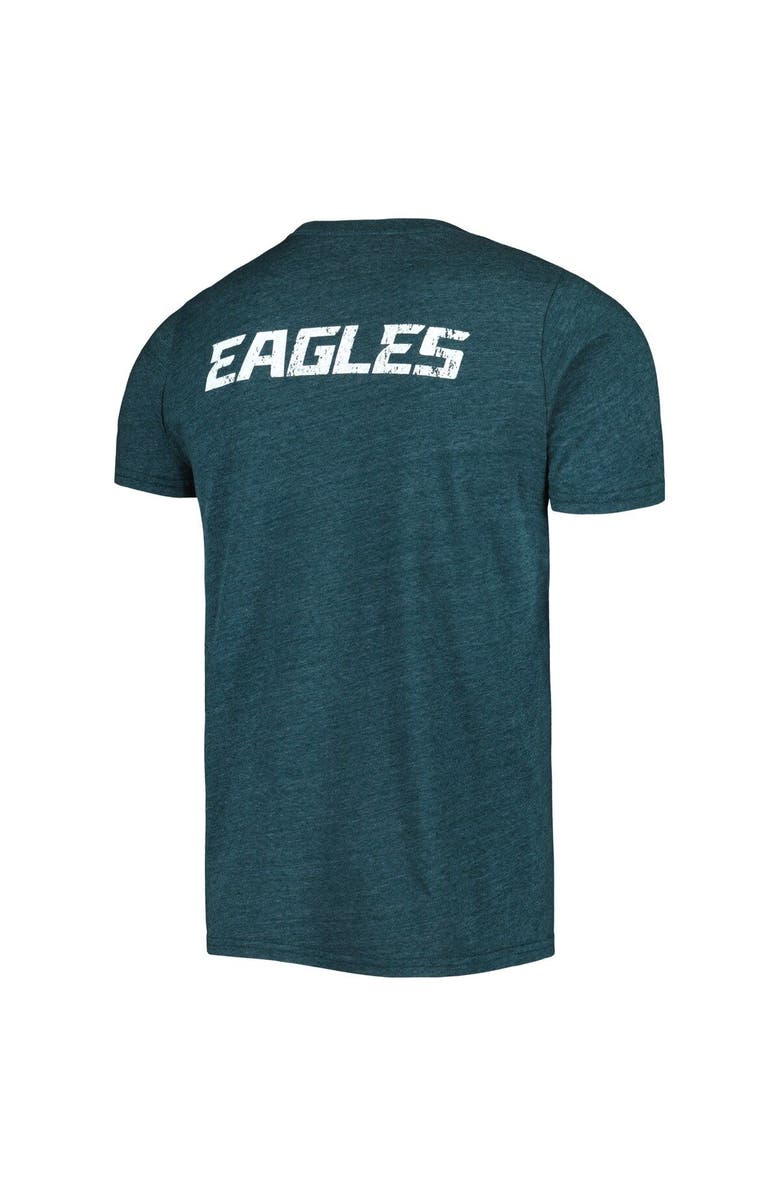 Majestic Threads Men's Majestic Threads Midnight Green Philadelphia Eagles Tri-Blend Pocket T-Shirt, Alternate, color, Green
