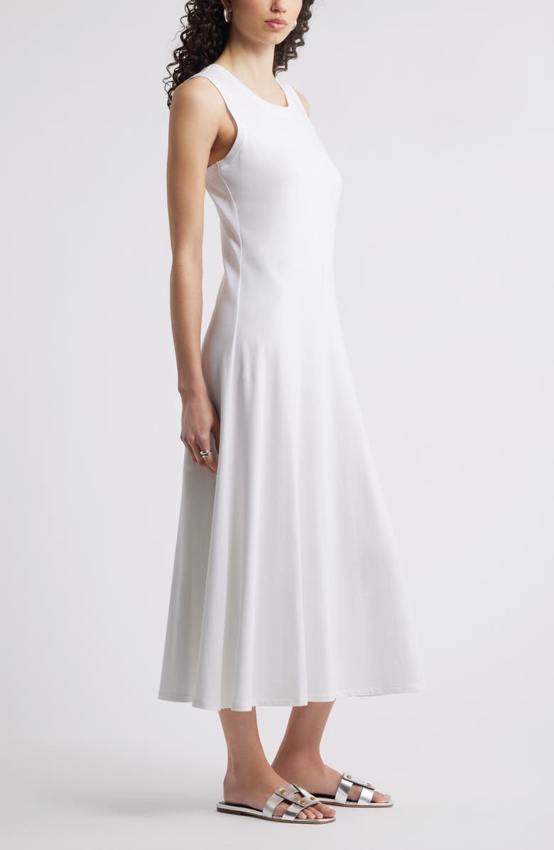 Sleeveless Cotton Blend Dress