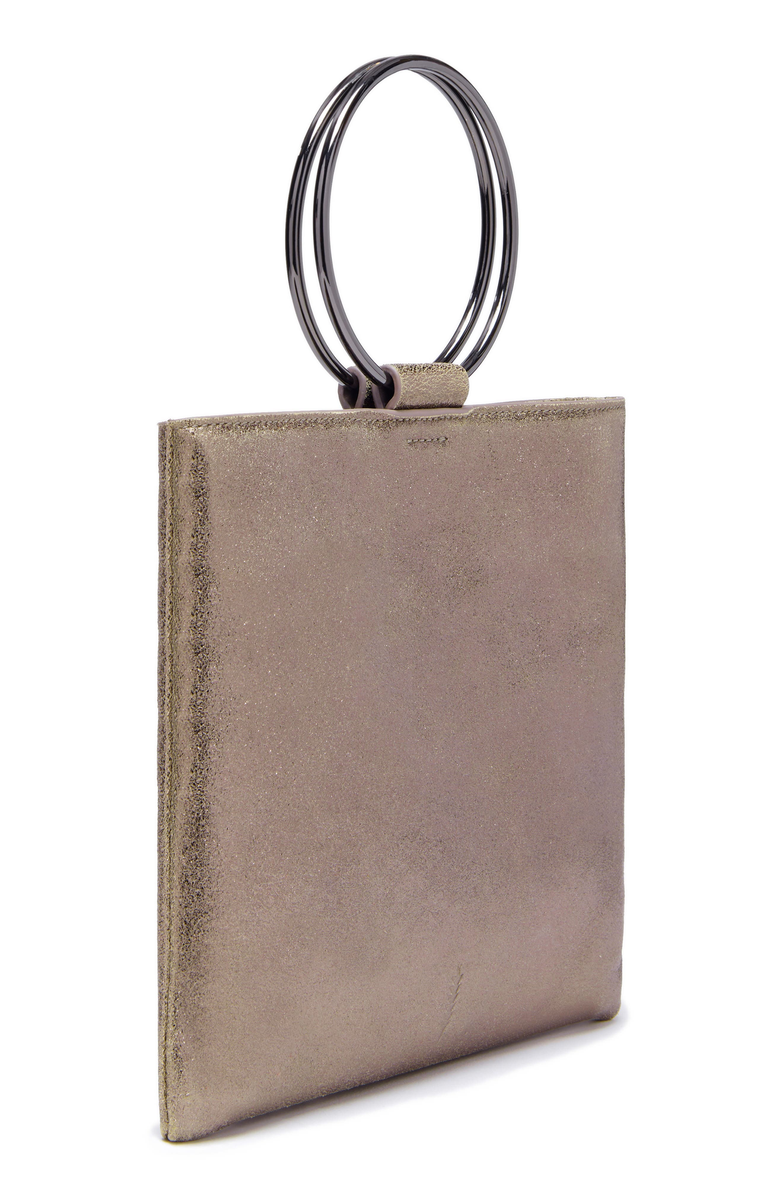 Thacker Le Pouch Leather Ring Handle Crossbody Bag, Alternate, color, 