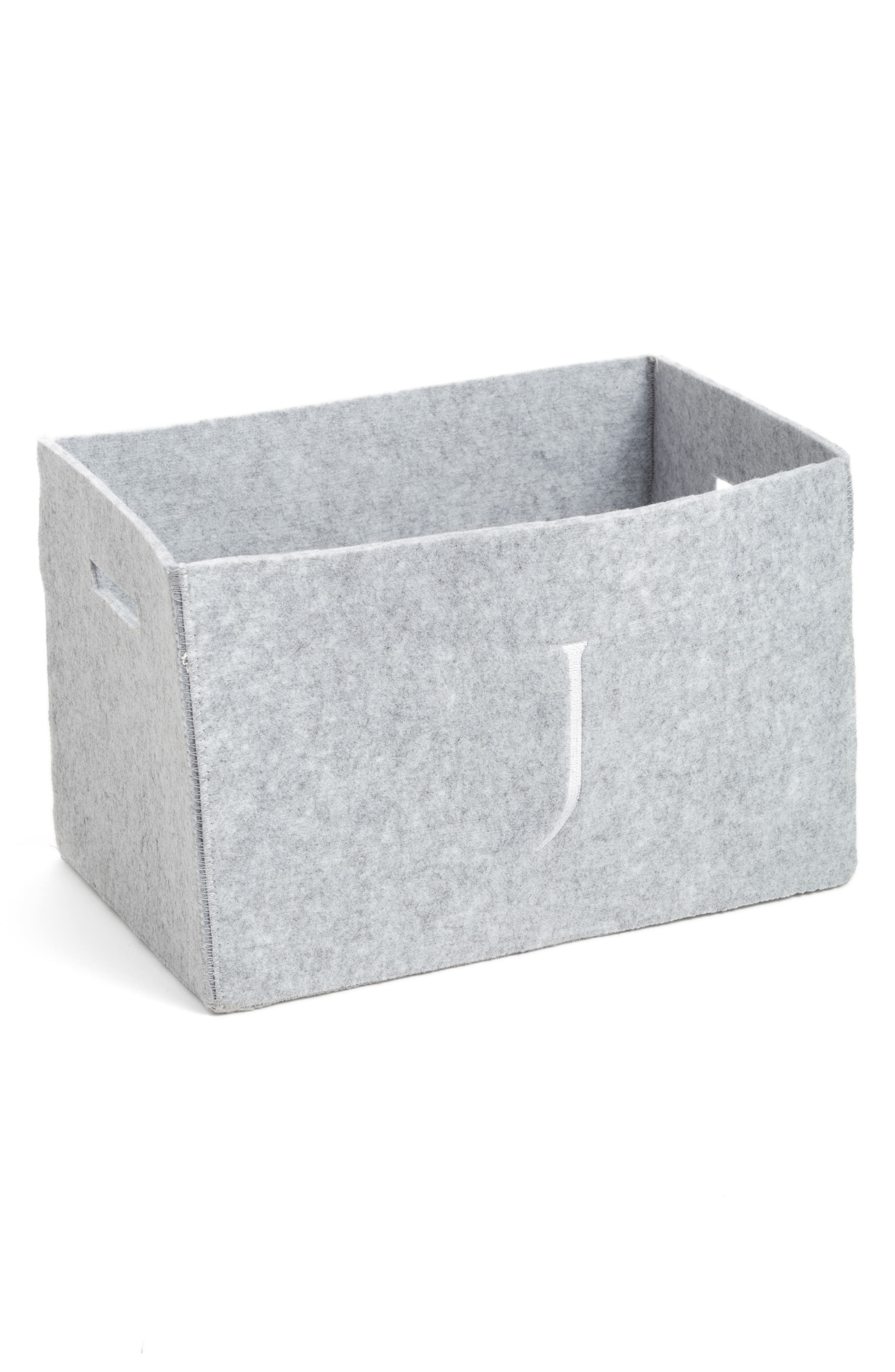Levtex Felt Initial Storage Bin in J 