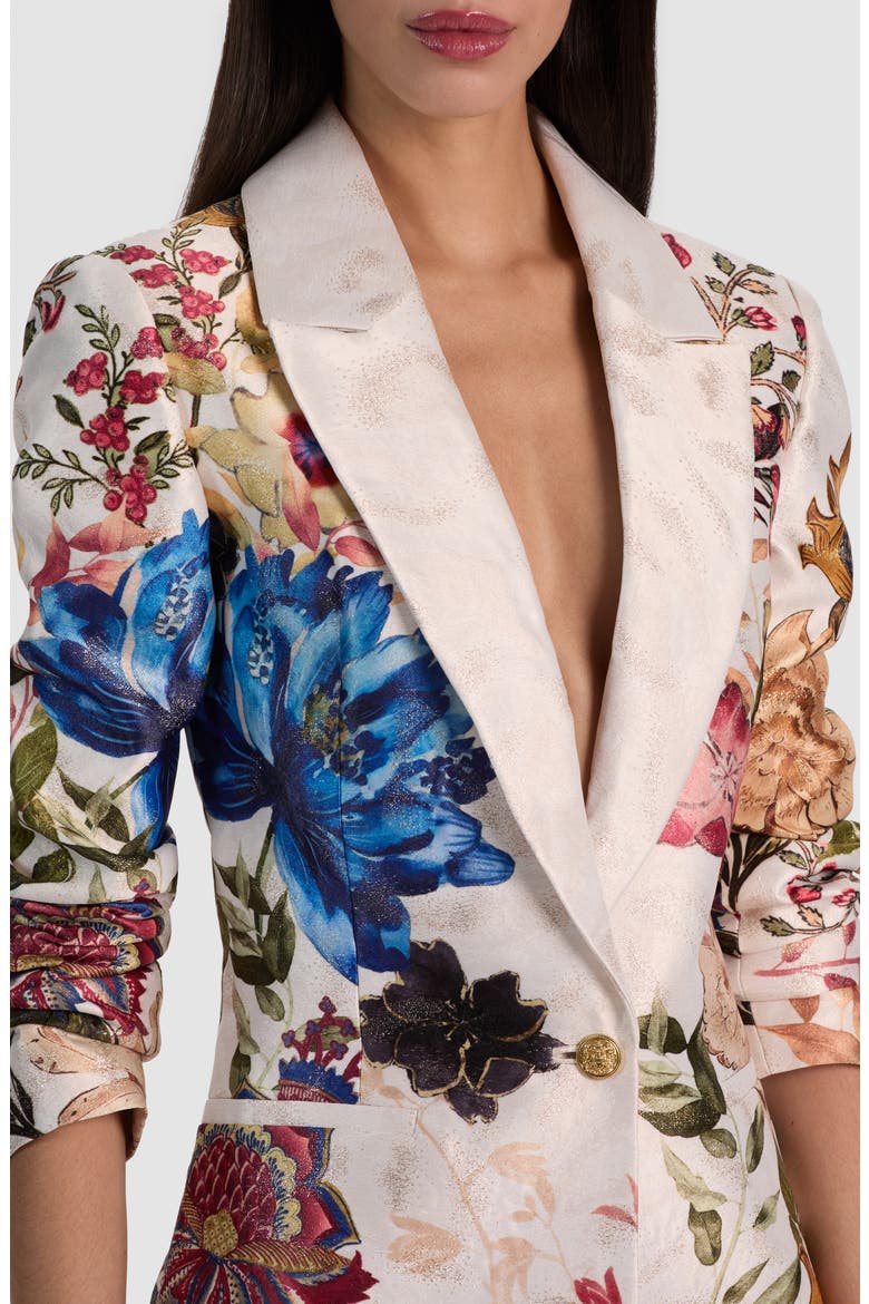 Denny Slim Notch Collar Boyfriend Blazer, Alternate, color, FALLEN PETALS LG