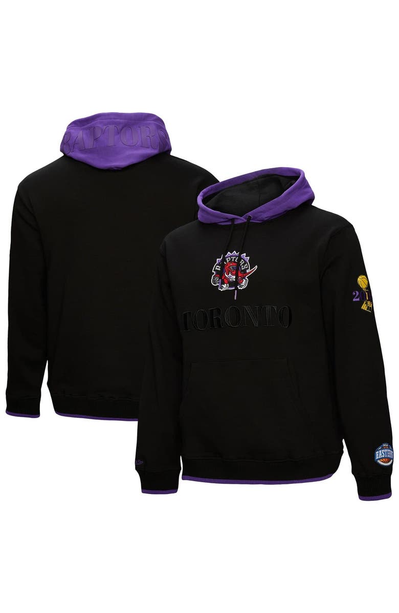Mitchell & Ness Men's Mitchell & Ness  Black Toronto Raptors Hardwood Classics Team OG 3.0 Pullover Hoodie, Main, color, 