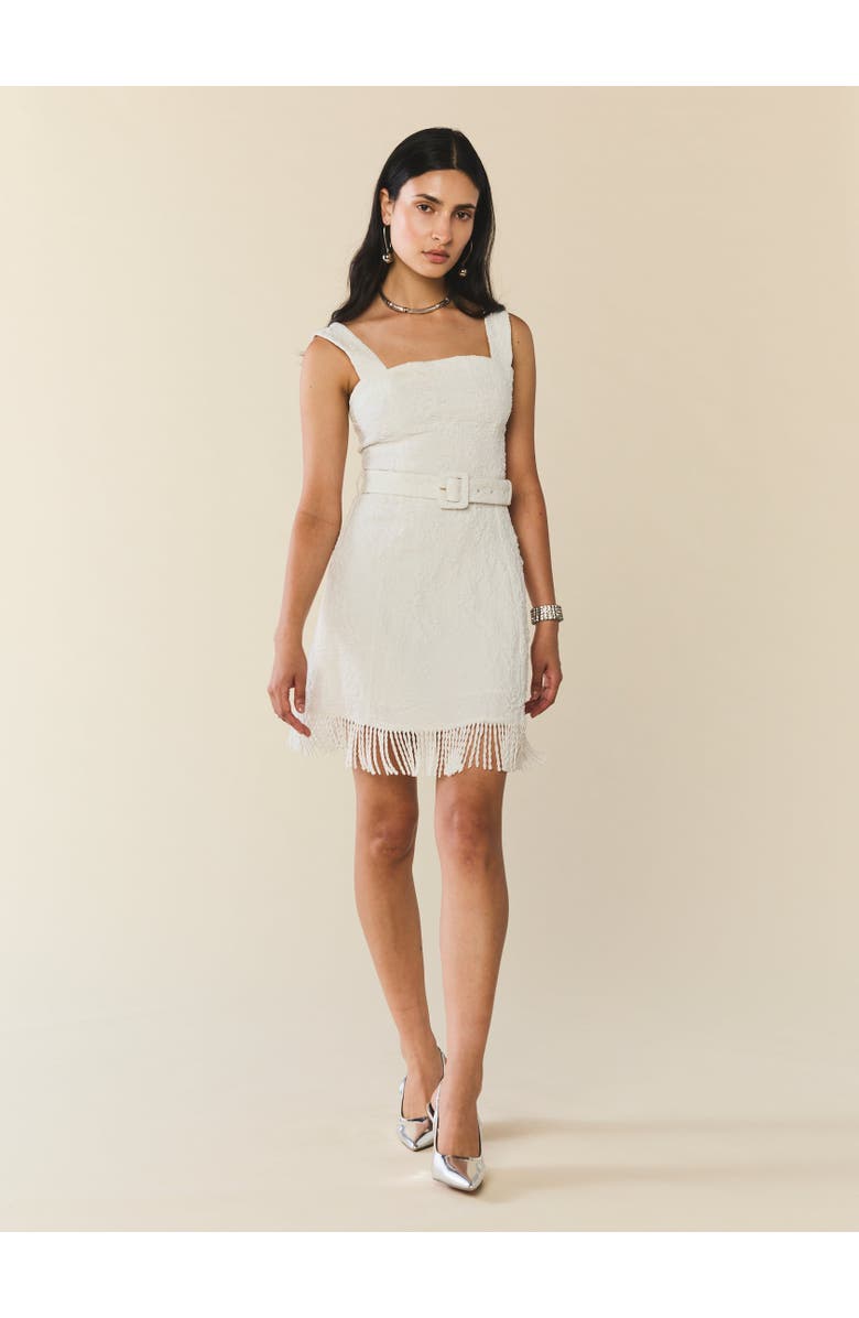 Eddy Sarah Bird Mini Dress, Main, color, Chapel White Floral