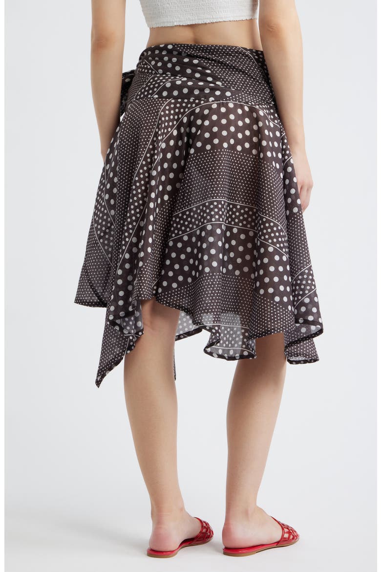 Parker Sash Skirt, Alternate, color, DARK BROWN