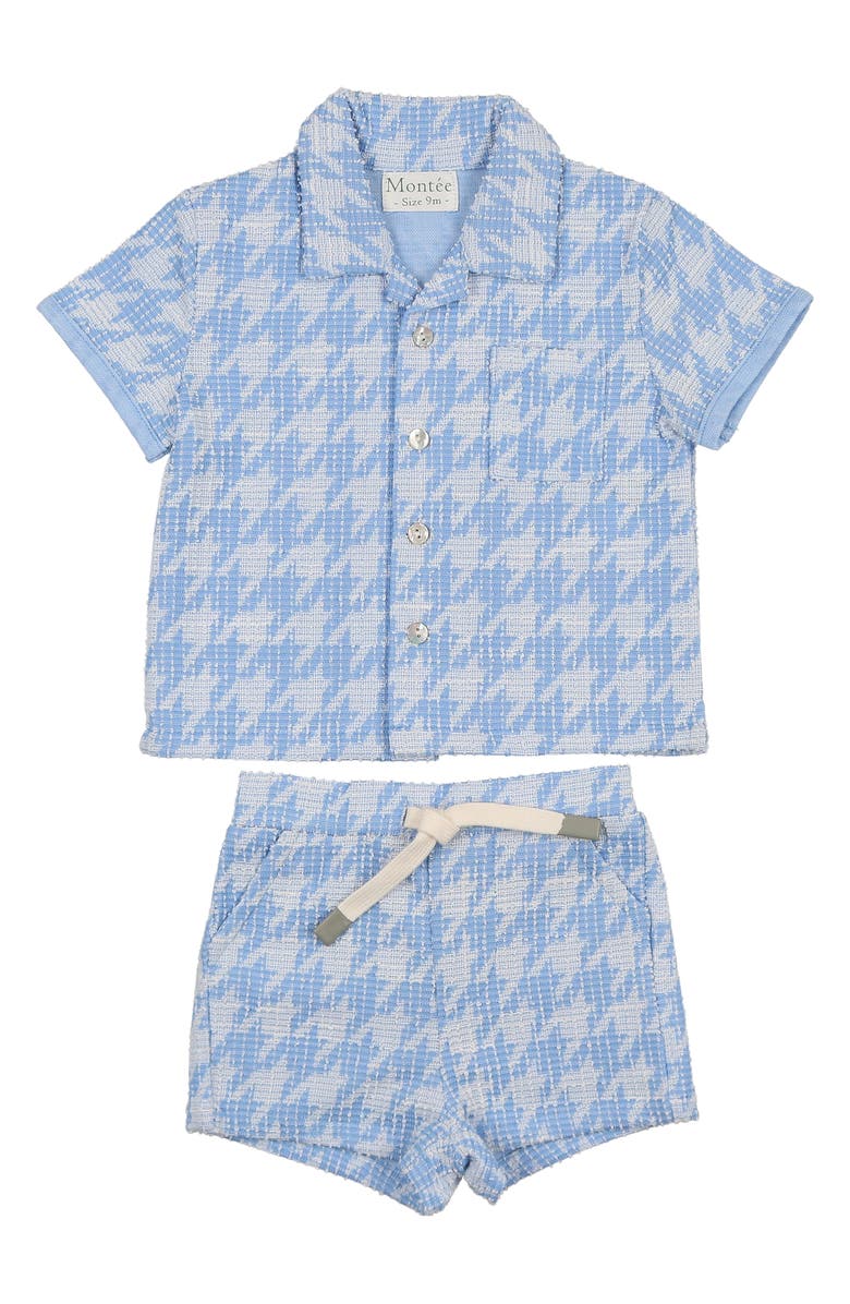Manière Kids' Beach Cabana Shirt & Shorts Set, Main, color,
