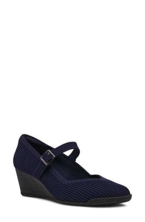 Trixie Wedge Mary Jane Pump (Women)