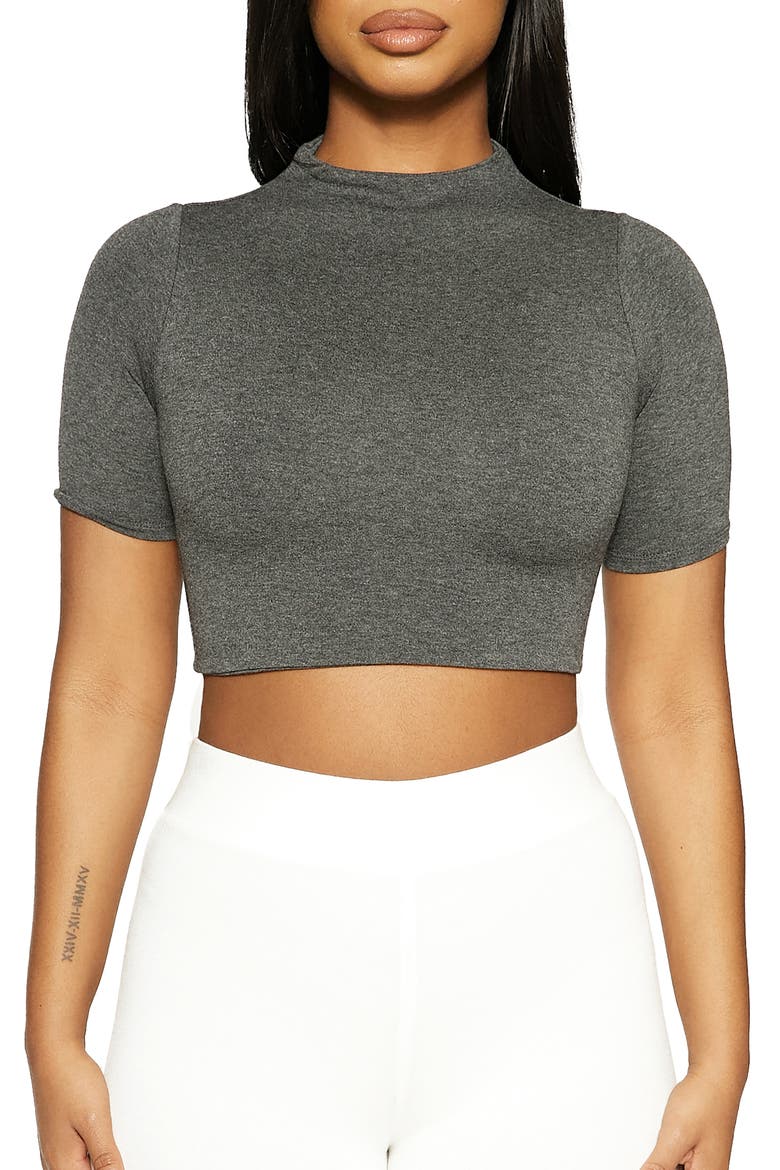 The NW Sweet T Crop Top, Main, color, CHARCOAL