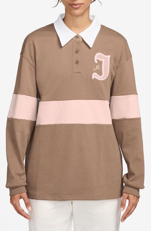 JORDAN JORDAN COLORBLOCK LONG SLEEVE RUGBY SHIRT
