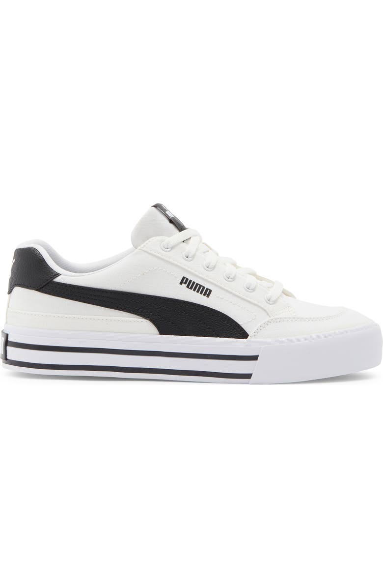 PUMA Court Classic Vulcanized Sneaker, Alternate, color, Puma White/ Puma Black