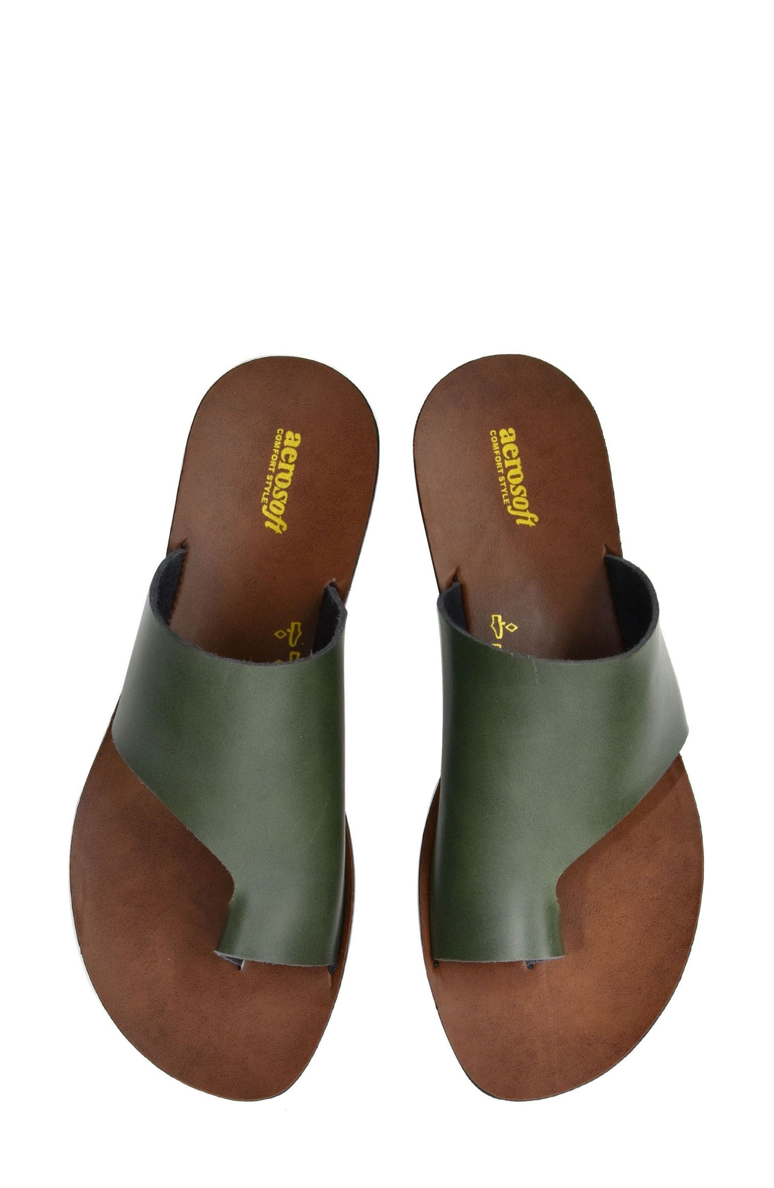 Daffodil Vintage Thong Sandal, Alternate, color, GREEN