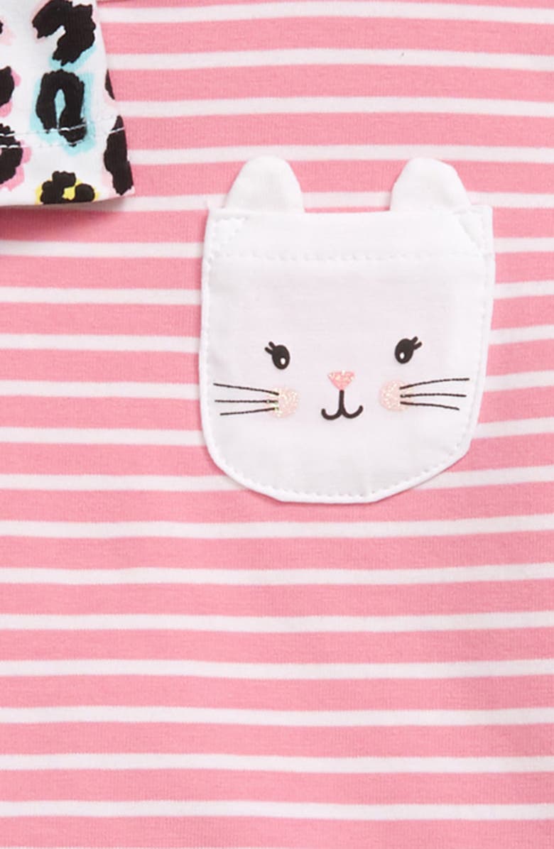 Little Me Kitty Tunic, Tee & Leggings Set, Alternate, color, 