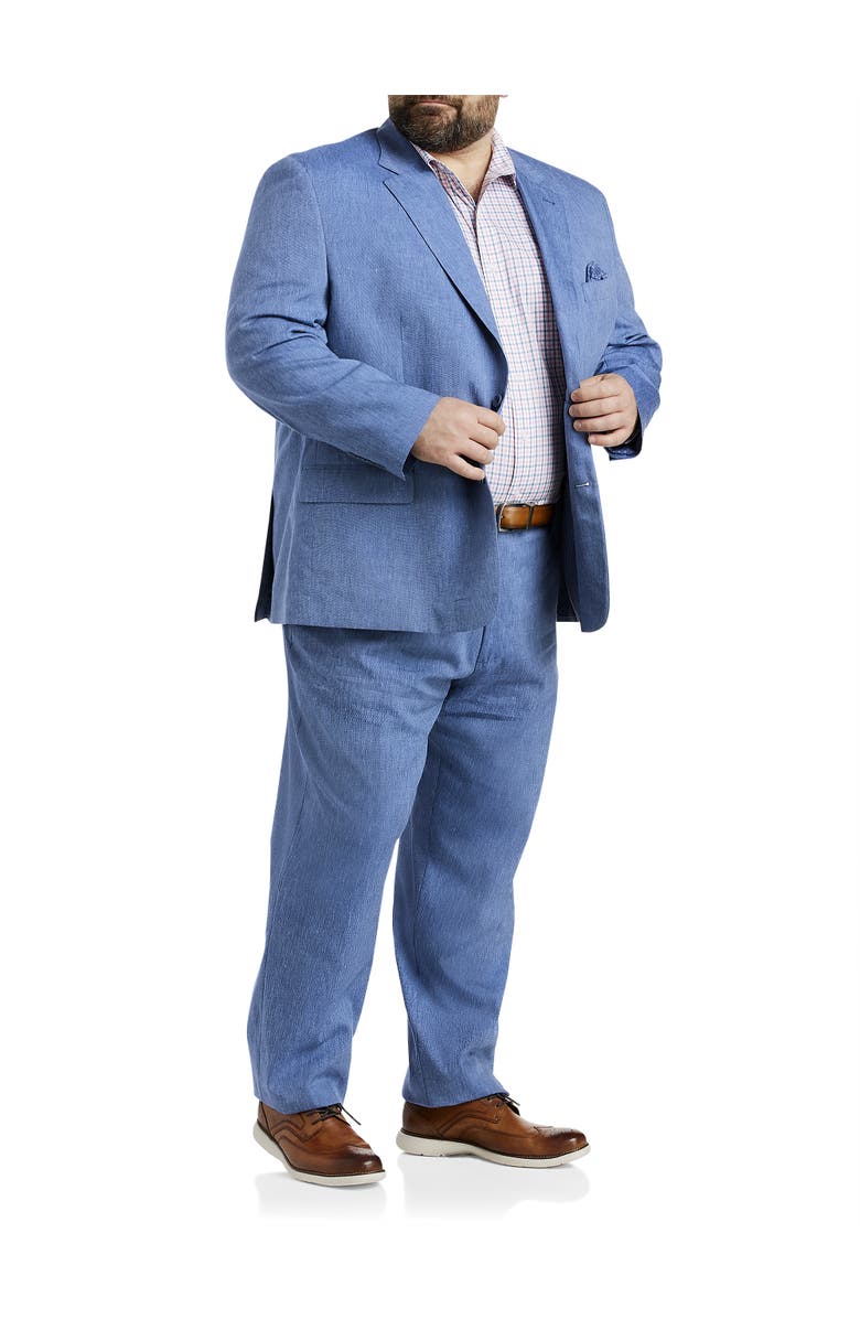 Oak Hill by DXL Linen-Blend Suit Jacket, Alternate, color, 