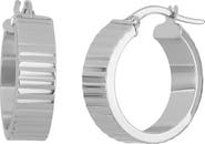 Bony Levy 14K Gold Ribbed Hoop Earrings