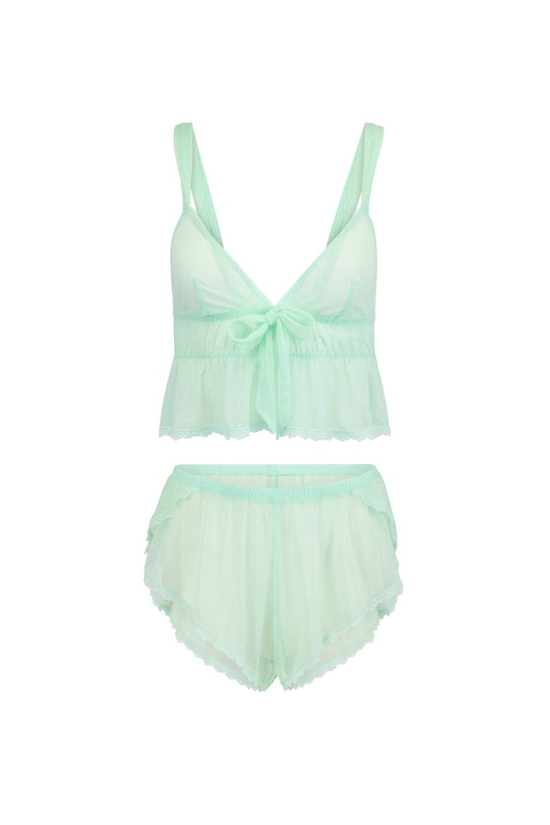 Betty Cami & Shorts Set Lingerie, Alternate, color, Light blue