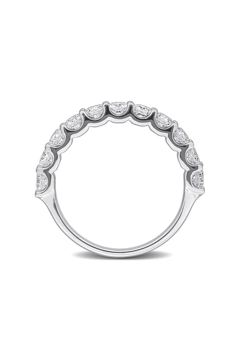 Sterling Silver Lab Grown Diamond Anniversary Band Ring, Alternate, color, WHITE