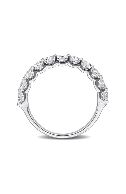Created Forever Sterling Silver Lab Grown Diamond Anniversary Band Ring In Silver