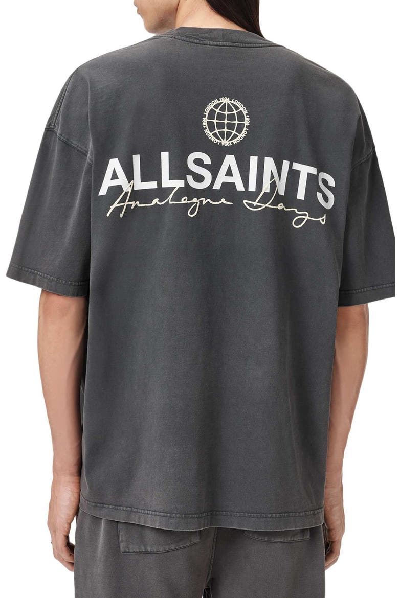 Emblem Cotton Graphic T-Shirt, Alternate, color, WASHED BLACK