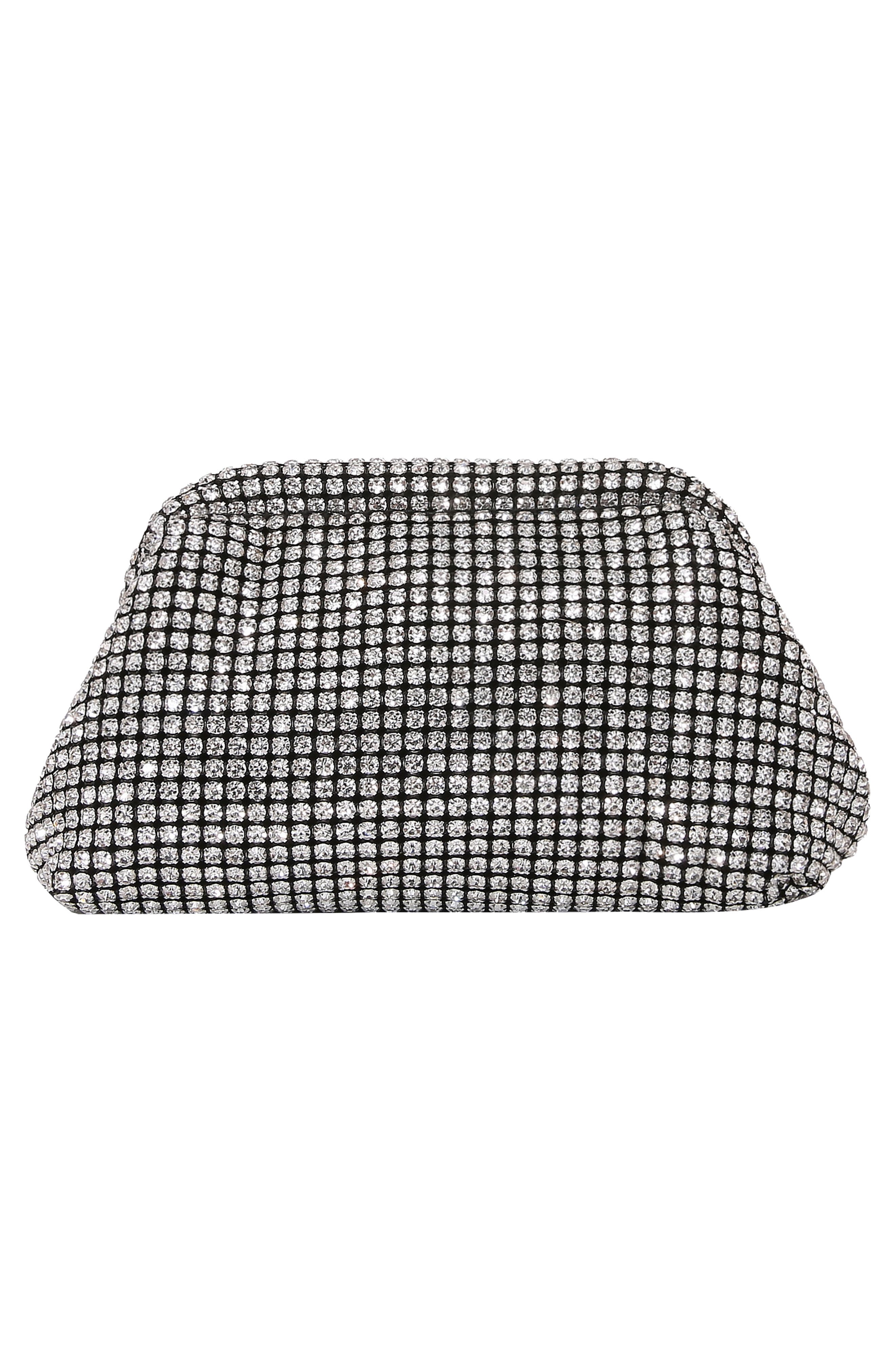 Crystal Clutch, Alternate, color, SILVER