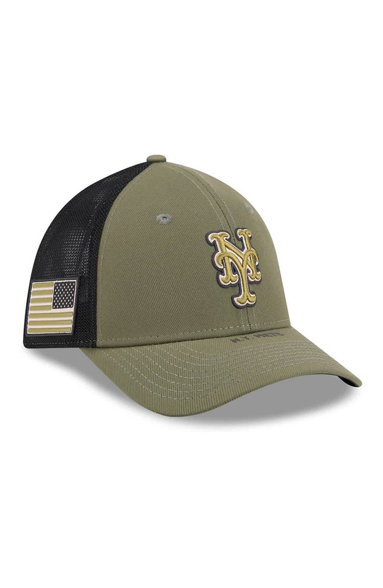 New Era Men's New Era  Olive New York Mets 2026 Armed Forces Day 39THIRTY M-Crown Flex Hat, Main, color, Olive