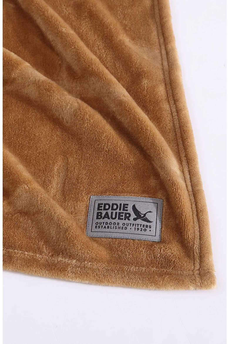 Geese Throw Blanket, Alternate, color, BROWN