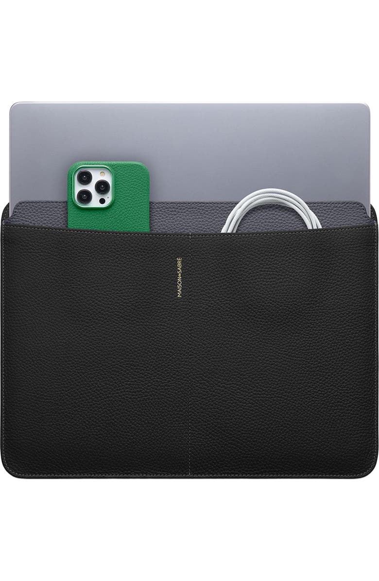 MAISON de SABRÉ Leather Laptop Sleeve, Alternate, color,