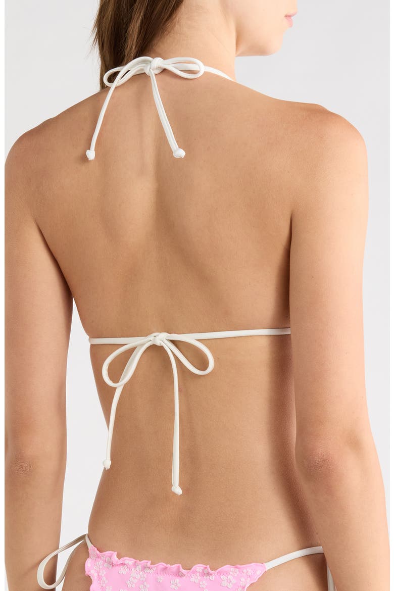 Lettuce Trim Bikini Top, Alternate, color, SUGAR SPRINKLE