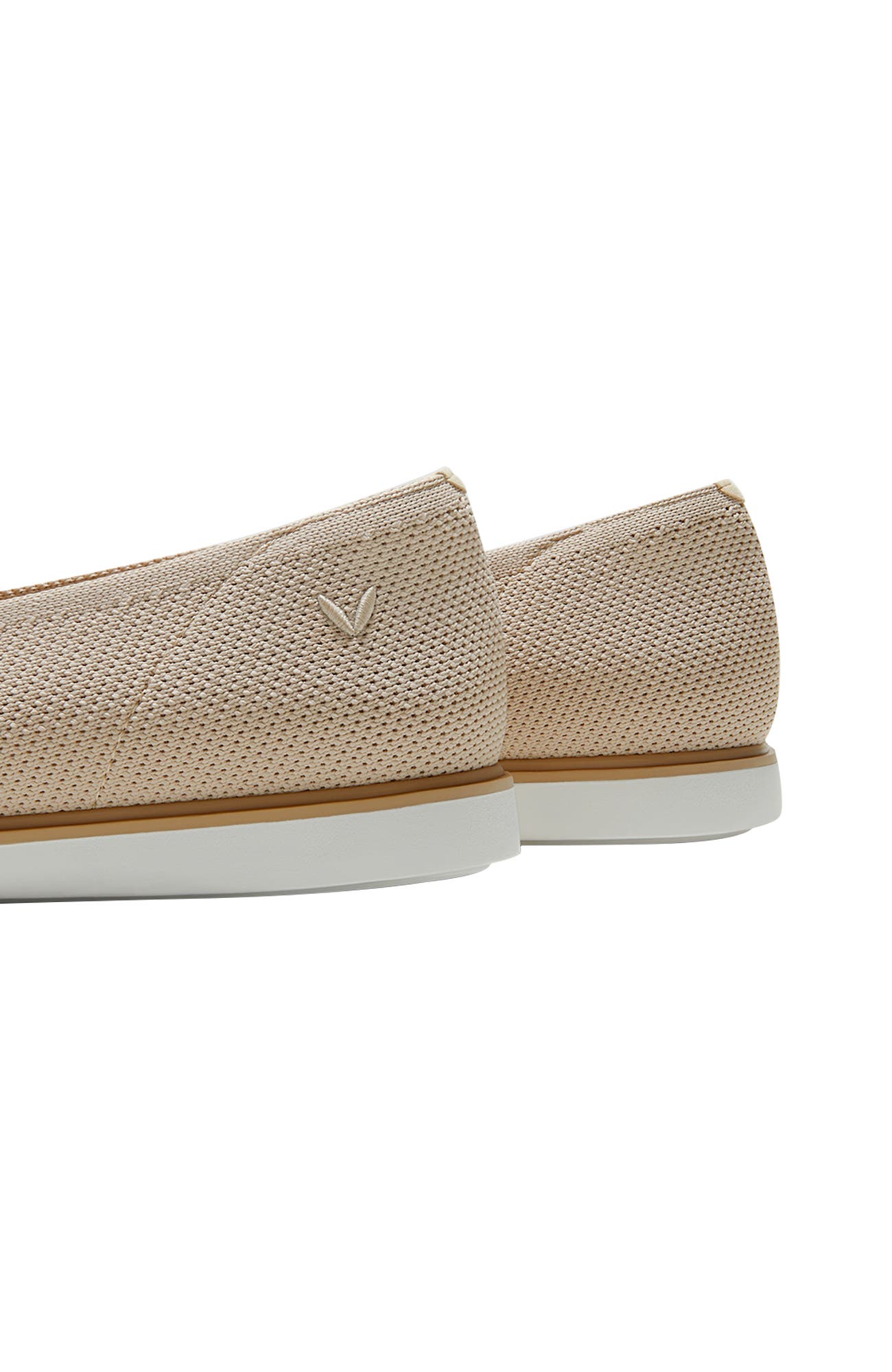 Mabel Square-Toe All-Day Standing Flats, Alternate, color, Almond
