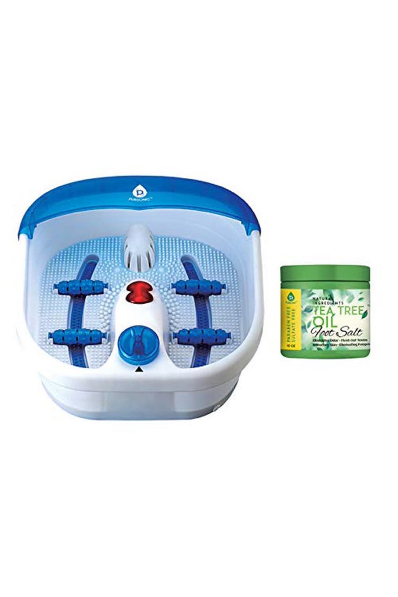 Foot Spa Massager with Tea Tree Foot Scrub, Alternate, color, Blue