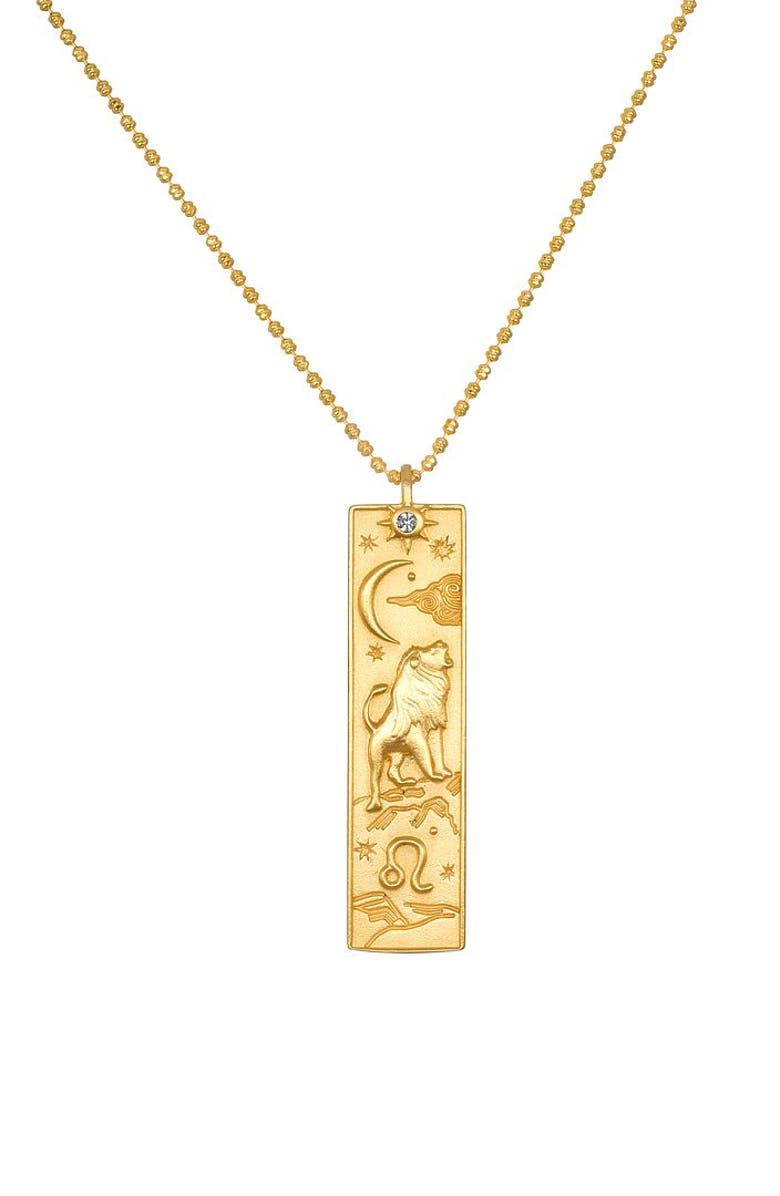 Satya Jewelry Story of Zodiac Necklace, Main, color, Leo