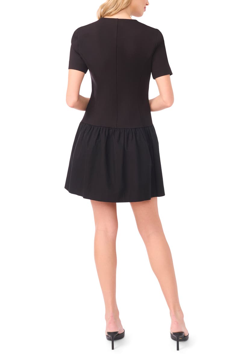 Ted Baker Valentina Mixed Media Minidress, Alternate, color, Rich Black