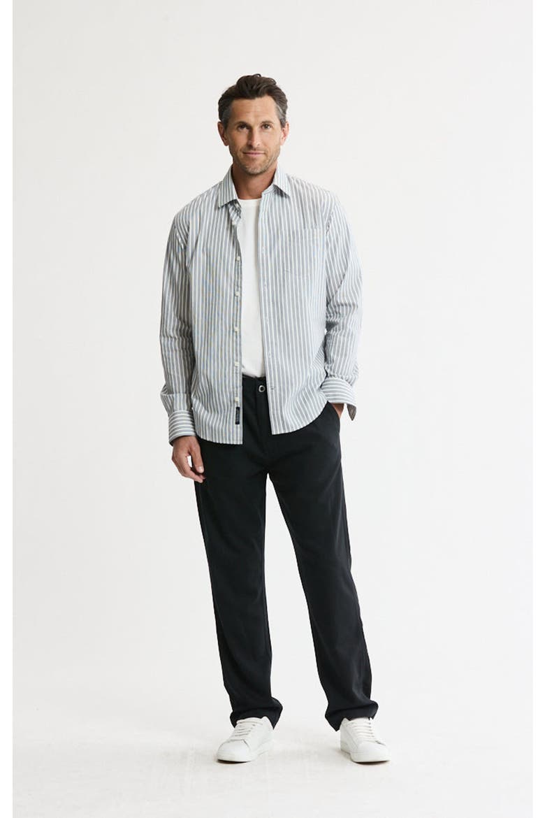 Hayati Cotton Button-Down Shirt, Alternate, color, Grey Stripe