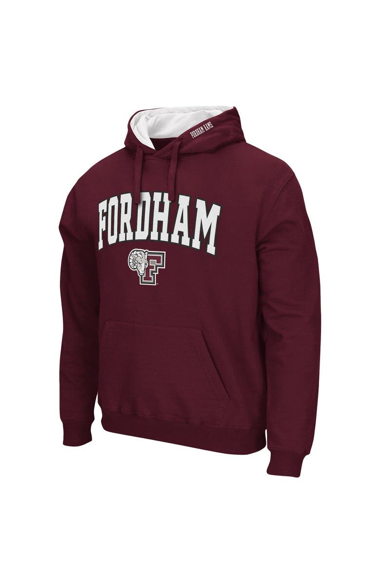 COLOSSEUM Men's Colosseum Maroon Fordham Rams Arch and Logo Pullover Hoodie, Alternate, color, Maroon