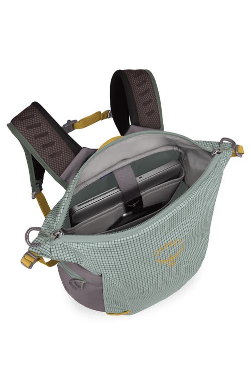 Osprey Transporter 22-liter Zinch Backpack In Frosty Mint/soundwave Grey