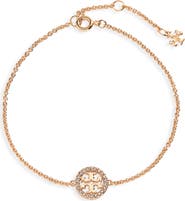 Tory Burch Delicate Icon Pavé Chain Bracelet
