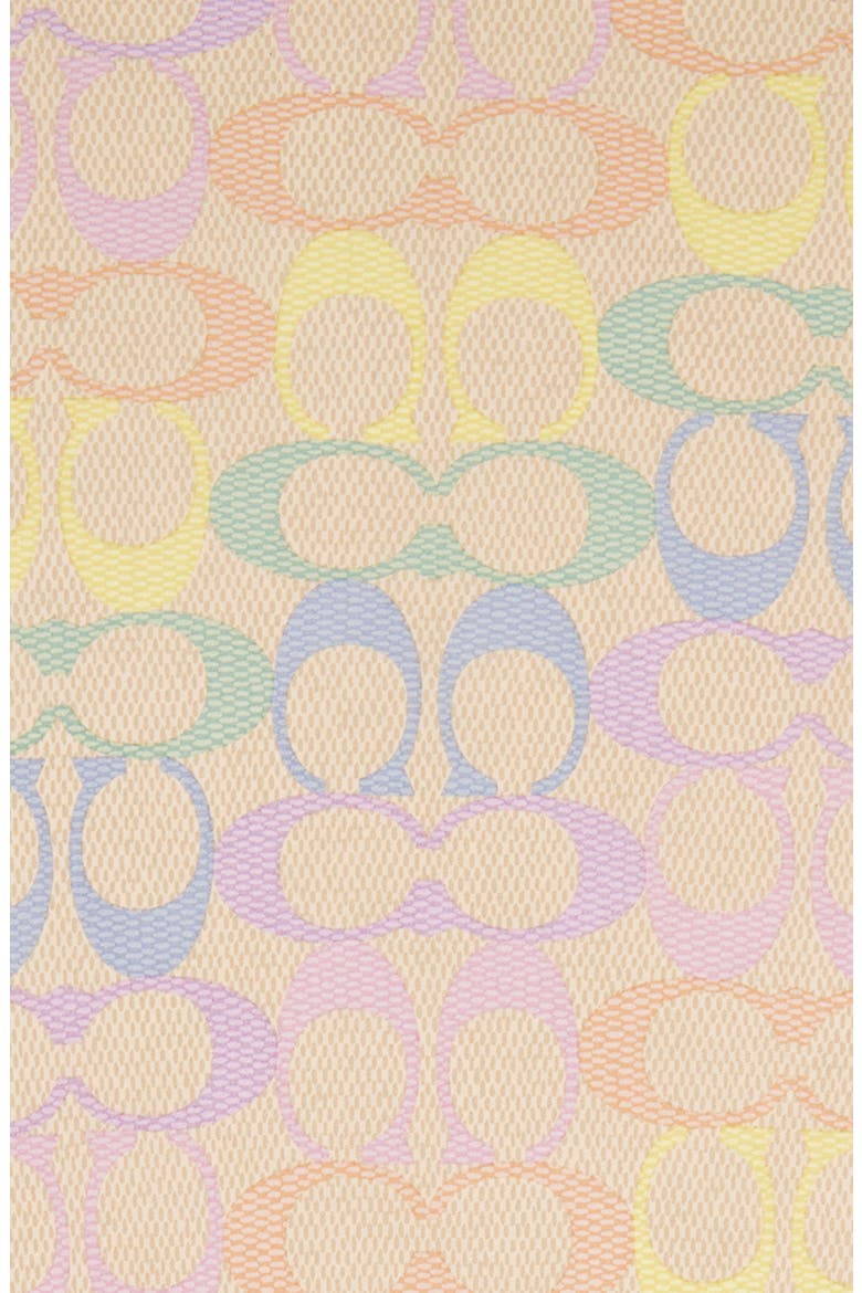 Rainbow Signature C Silk Scarf, Alternate, color, BEIGE MULTI