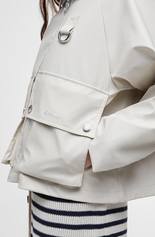 Barbour June Water Resistant Jacket In Blanc