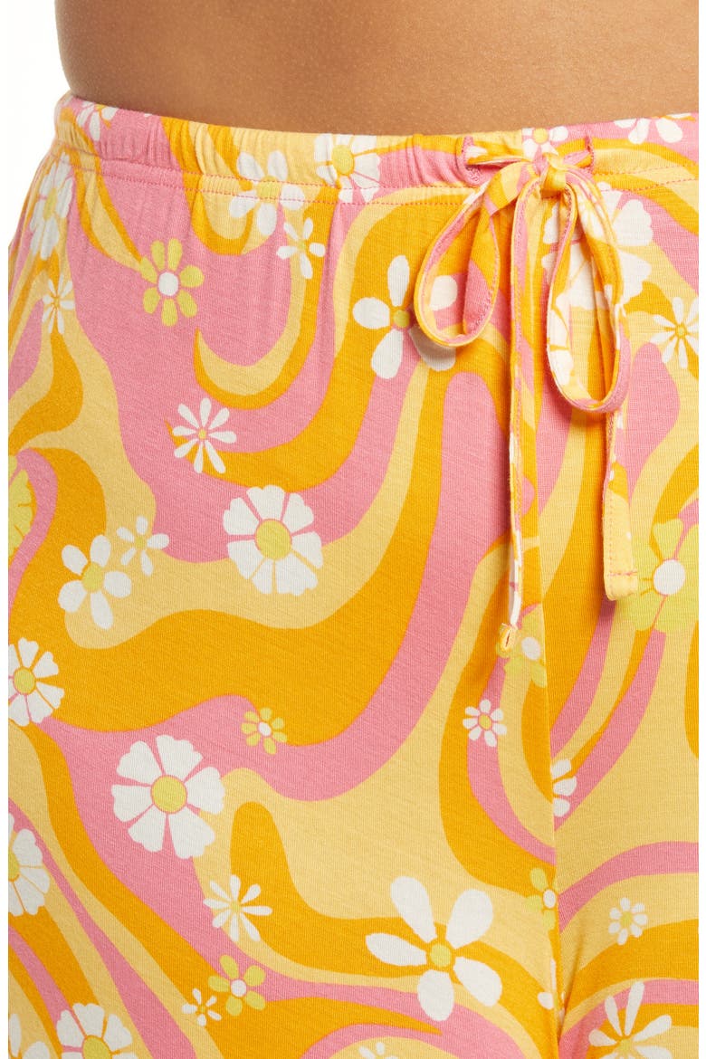 Sleepy Head Pajamas, Alternate, color, PINK BUBBLEGUM GROOVY FLORAL