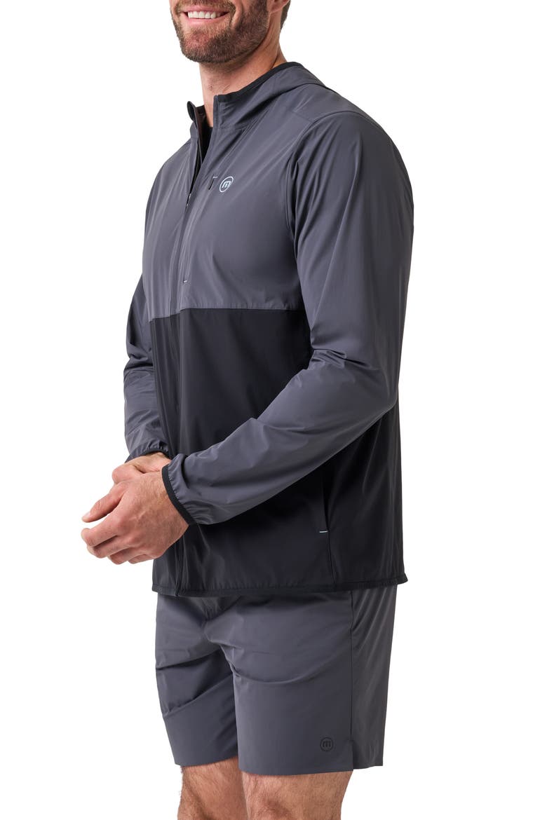 Court Ready Colorblocked Hooded Performance Jacket, Alternate, color, BLACK