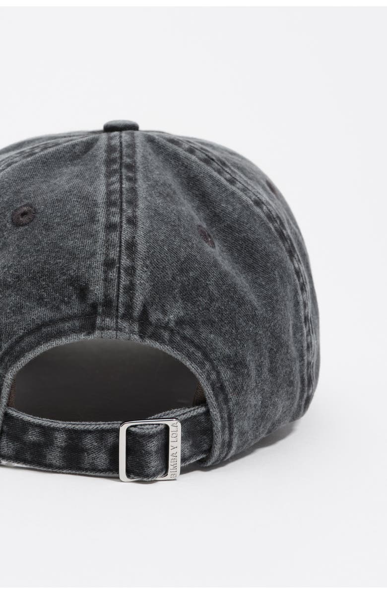 Bimba y Lola Washed Cotton Cap, Alternate, color, Grey