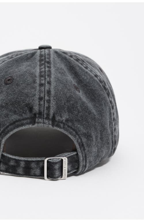 Bimba Y Lola Washed Cotton Cap In Gray