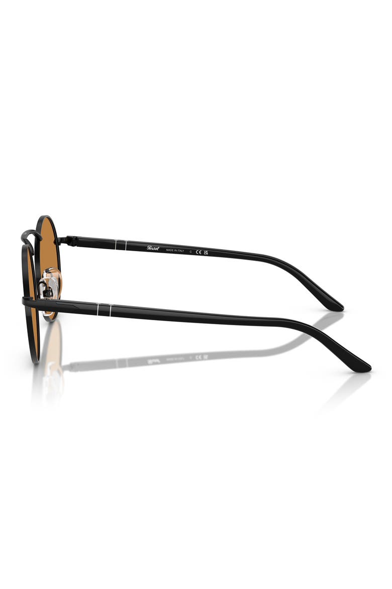 53mm Polarized Round Sunglasses, Alternate, color, BLACK BROWN