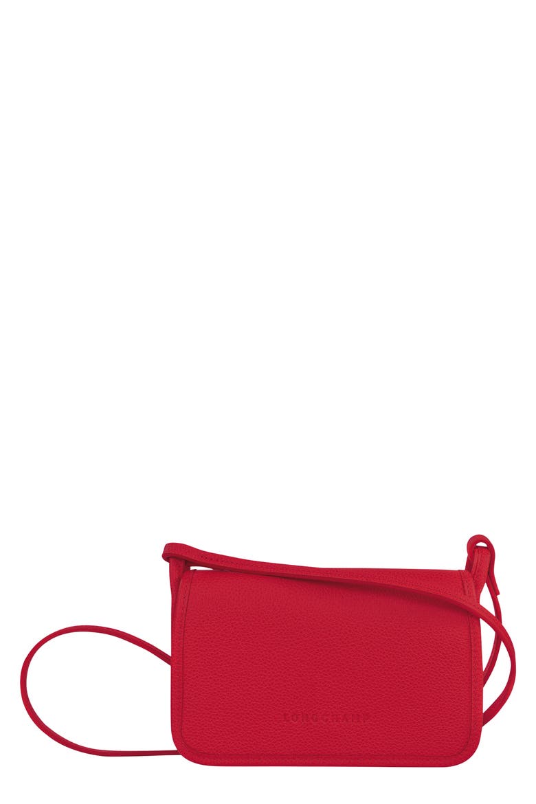 Le Foulonné Leather Wallet Crossbody Bag, Main, color, LOVE