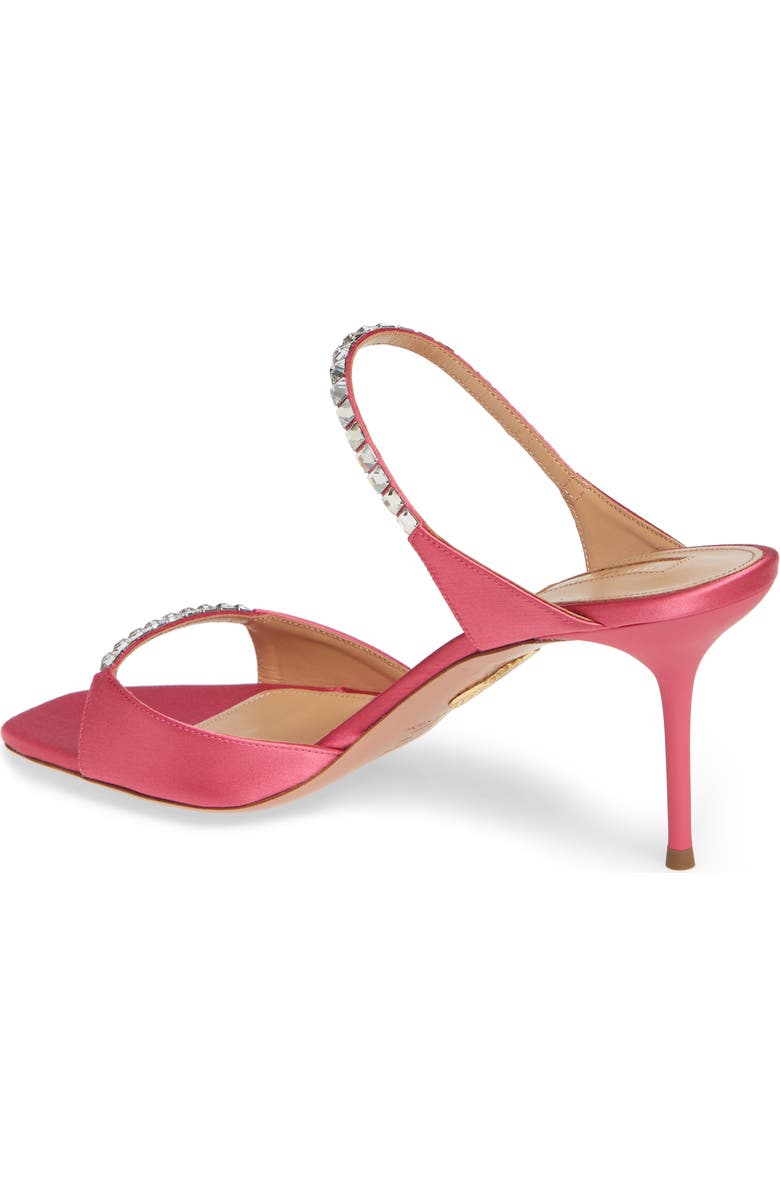 Aquazzura Diamante Two Strap Slide Sandal, Alternate, color,